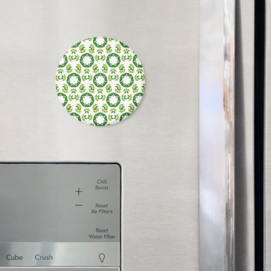 Blattmuster, Muster von Blätter, grüne Blätter Magnet (In Situ (Kühlschrank))
