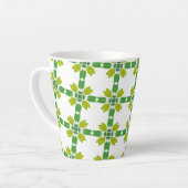 Blattmuster, Muster von Blätter, grüne Blätter Milchtasse (Linke Ecke)