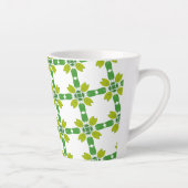 Blattmuster, Muster von Blätter, grüne Blätter Milchtasse (Rechts)