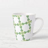 Blattmuster, Muster von Blätter, grüne Blätter Milchtasse (Rechts)
