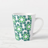 Blattmuster, Muster von Blätter, grüne Blätter Milchtasse (Rechts)