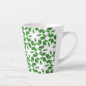 Blattmuster, Muster von Blätter, grüne Blätter Milchtasse (Rechts)