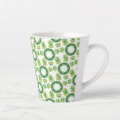 Blattmuster, Muster von Blätter, grüne Blätter Milchtasse (Rechts)