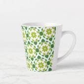 Blattmuster, Muster von Blätter, grüne Blätter Milchtasse (Rechts)