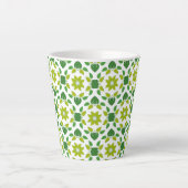 Blattmuster, Muster von Blätter, grüne Blätter Milchtasse (Vorderseite)