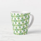 Blattmuster, Muster von Blätter, grüne Blätter Milchtasse (Rechte Ecke)