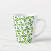 Blattmuster, Muster von Blätter, grüne Blätter Milchtasse (Rechts)