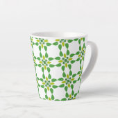 Blattmuster, Muster von Blätter, grüne Blätter Milchtasse (Rechte Ecke)