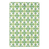 Blattmuster, Muster von Blätter, grüne Blätter Mini Klemmbrett (Rückseite)