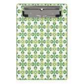 Blattmuster, Muster von Blätter, grüne Blätter Mini Klemmbrett (Vorderseite)