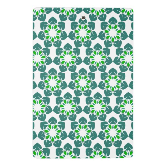 Blattmuster, Muster von Blätter, grüne Blätter Mini Klemmbrett (Rückseite)