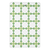 Blattmuster, Muster von Blätter, grüne Blätter Mini Klemmbrett (Rückseite)