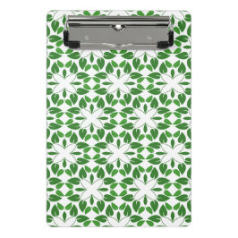 Blattmuster, Muster von Blätter, grüne Blätter Mini Klemmbrett