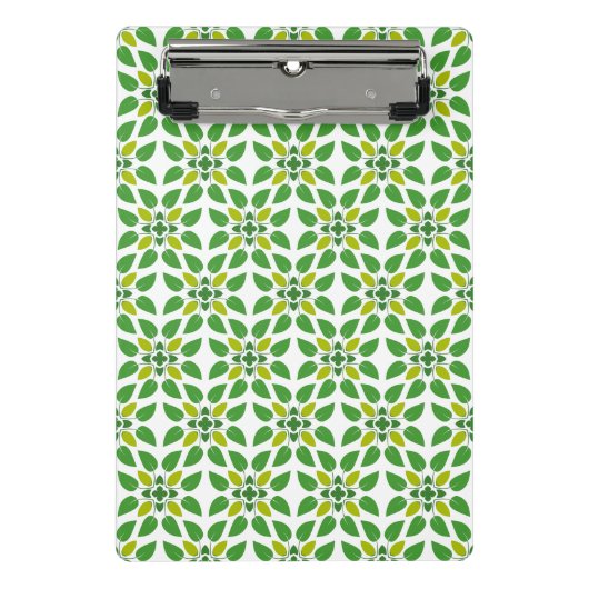 Blattmuster, Muster von Blätter, grüne Blätter Mini Klemmbrett (Vorderseite)