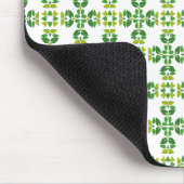Blattmuster, Muster von Blätter, grüne Blätter Mousepad (Ecke)