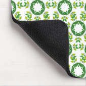 Blattmuster, Muster von Blätter, grüne Blätter Mousepad (Ecke)