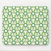 Blattmuster, Muster von Blätter, grüne Blätter Mousepad (Vorne)