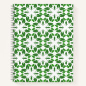 Blattmuster, Muster von Blätter, grüne Blätter Notizblock (Vorderseite)