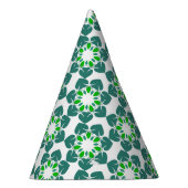 Blattmuster, Muster von Blätter, grüne Blätter Partyhütchen (Rechts)