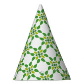 Blattmuster, Muster von Blätter, grüne Blätter Partyhütchen (Rechts)