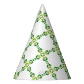 Blattmuster, Muster von Blätter, grüne Blätter Partyhütchen (Links)