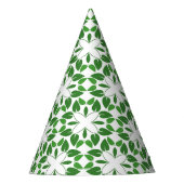 Blattmuster, Muster von Blätter, grüne Blätter Partyhütchen (Vorderseite)