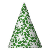 Blattmuster, Muster von Blätter, grüne Blätter Partyhütchen (Rechts)