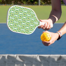 Blattmuster, Muster von Blätter, grüne Blätter Pickleball Schläger