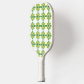 Blattmuster, Muster von Blätter, grüne Blätter Pickleball Schläger (Links)