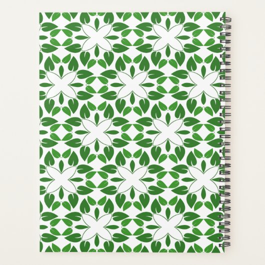 Blattmuster, Muster von Blätter, grüne Blätter Planer (Rückseite)