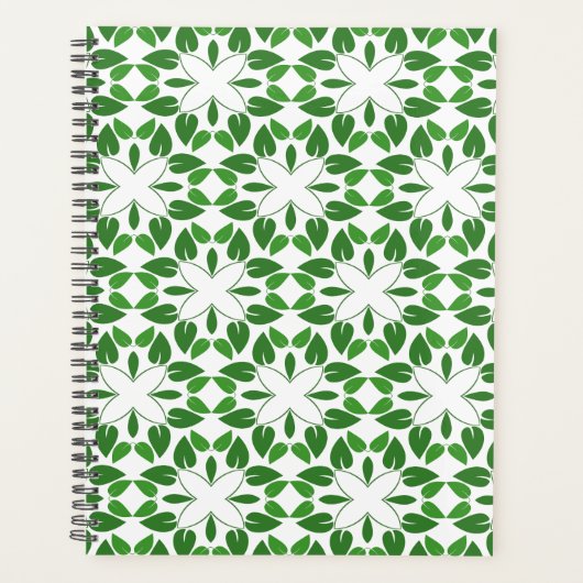 Blattmuster, Muster von Blätter, grüne Blätter Planer (Vorderseite)