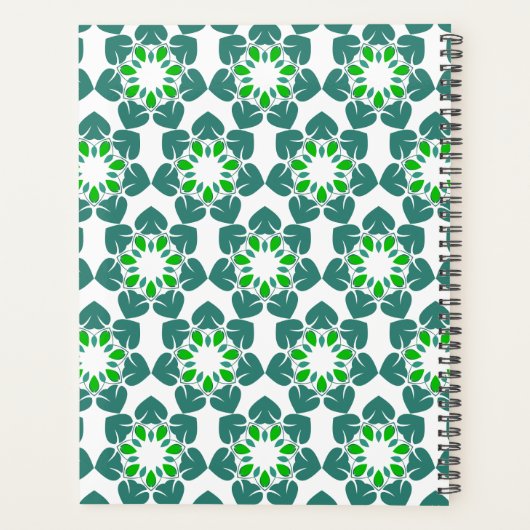 Blattmuster, Muster von Blätter, grüne Blätter Planer (Rückseite)