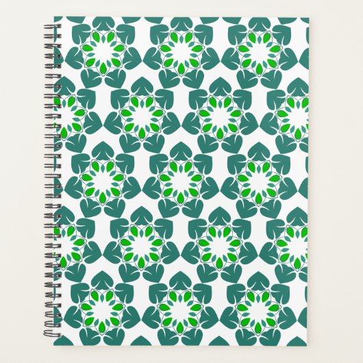 Blattmuster, Muster von Blätter, grüne Blätter Planer (Vorderseite)