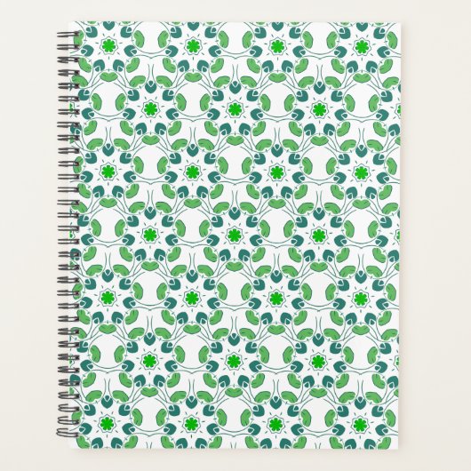 Blattmuster, Muster von Blätter, grüne Blätter Planer (Vorderseite)