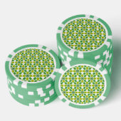 Blattmuster, Muster von Blätter, grüne Blätter Pokerchips (Stapel)