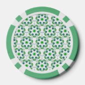 Blattmuster, Muster von Blätter, grüne Blätter Pokerchips (Rückseite)