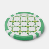 Blattmuster, Muster von Blätter, grüne Blätter Pokerchips (Einzeln)