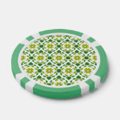 Blattmuster, Muster von Blätter, grüne Blätter Pokerchips (Einzeln)