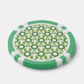 Blattmuster, Muster von Blätter, grüne Blätter Pokerchips (Einzeln)
