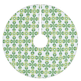 Blattmuster, Muster von Blätter, grüne Blätter Polyester Weihnachtsbaumdecke