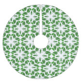 Blattmuster, Muster von Blätter, grüne Blätter Polyester Weihnachtsbaumdecke (Vorderseite)