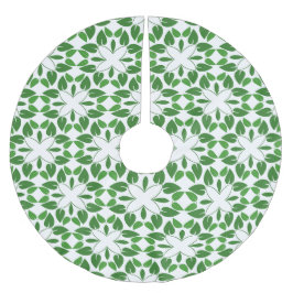 Blattmuster, Muster von Blätter, grüne Blätter Polyester Weihnachtsbaumdecke