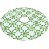 Blattmuster, Muster von Blätter, grüne Blätter Polyester Weihnachtsbaumdecke (Schrägansicht)