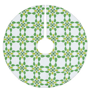 Blattmuster, Muster von Blätter, grüne Blätter Polyester Weihnachtsbaumdecke