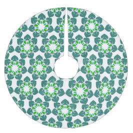 Blattmuster, Muster von Blätter, grüne Blätter Polyester Weihnachtsbaumdecke