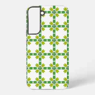Blattmuster, Muster von Blätter, grüne Blätter Samsung Galaxy Hülle
