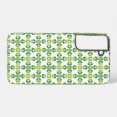 Blattmuster, Muster von Blätter, grüne Blätter Samsung Galaxy Hülle (Rückseite (Horizontal))
