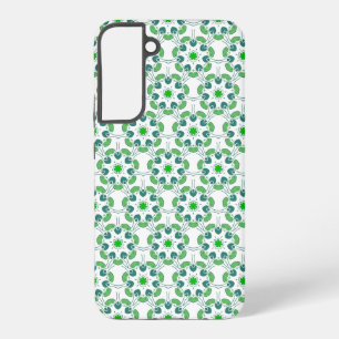 Blattmuster, Muster von Blätter, grüne Blätter Samsung Galaxy Hülle