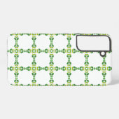 Blattmuster, Muster von Blätter, grüne Blätter Samsung Galaxy Hülle (Rückseite (Horizontal))