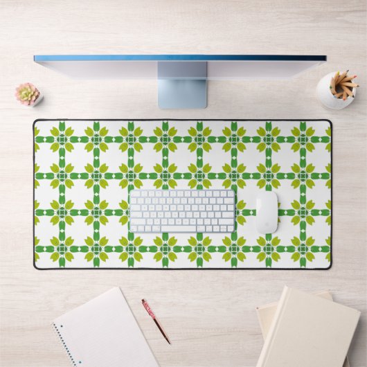 Blattmuster, Muster von Blätter, grüne Blätter Schreibtischunterlage (Büro 1)